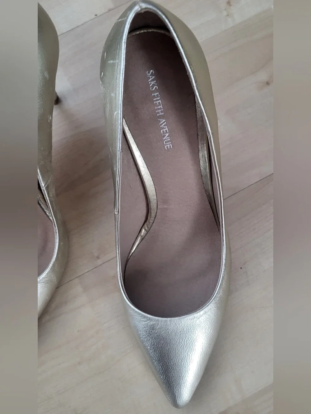 Saks Fifth Avenue elegant metallic